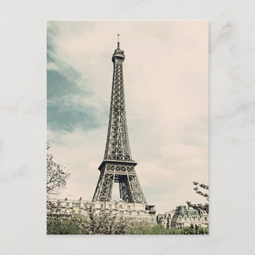 Vintage Eiffel Tower V2 Postcard
