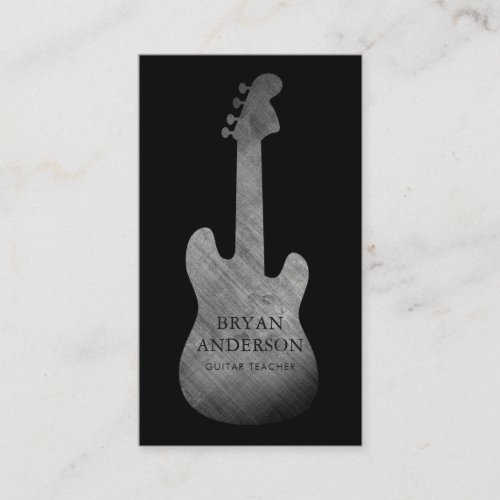 Vintage Electric Guitar Business Card