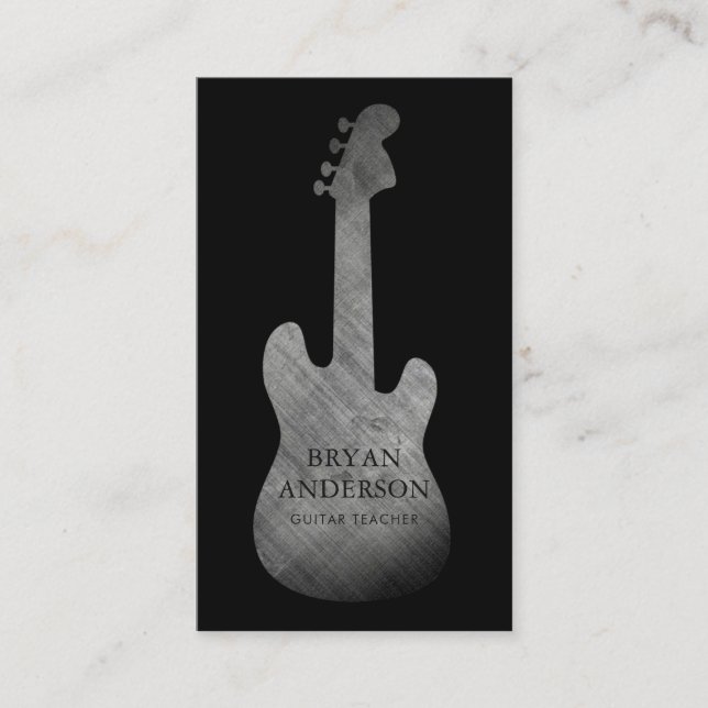 Vintage Electric Guitar Business Card (Front)