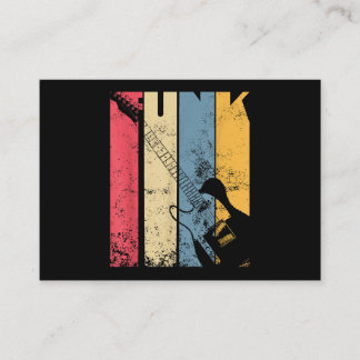 Vintage Electric Guitar Funk Music lover gifts Business Card