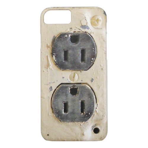 Vintage Electrical Outlet iPhone 87 Case