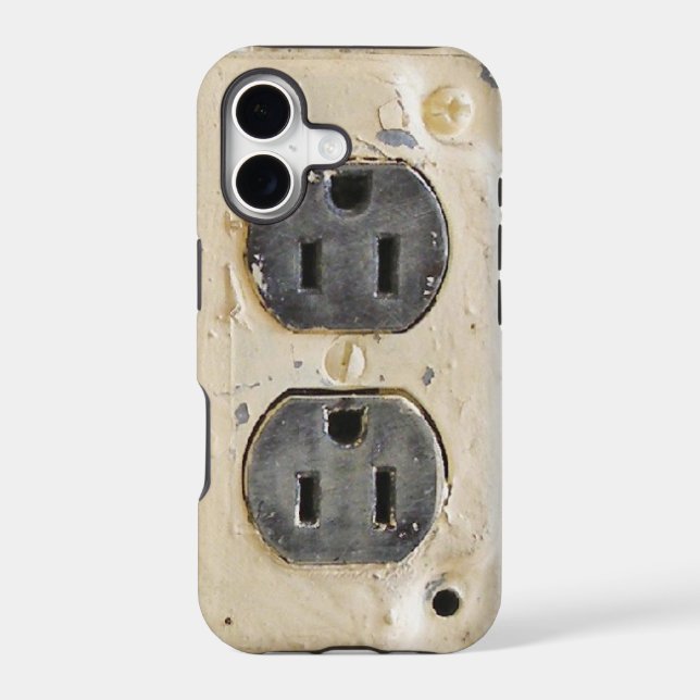 Vintage Electrical Outlet Iphone Case (Back)
