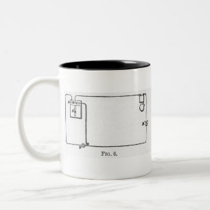 Vintage Electrician's Circuit Two-Tone Coffee Mug
