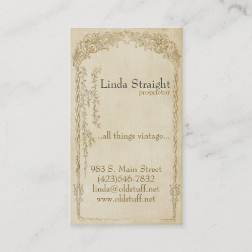 Vintage Elegance 2 Business Card