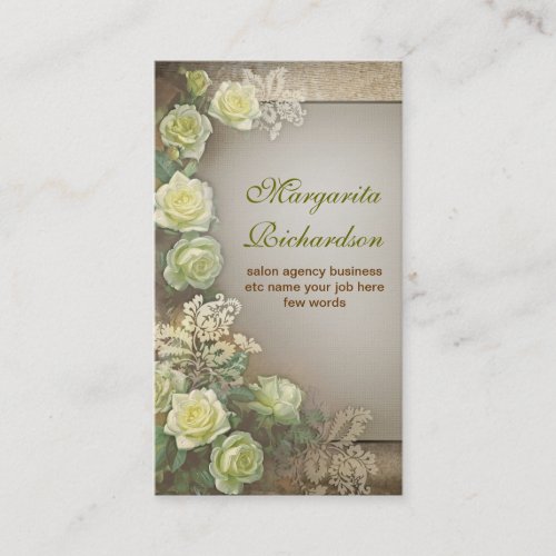vintage elegance beautiful business cards