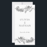 Vintage Elegance Black & White Wedding Program<br><div class="desc">Vintage Elegance Black & White Wedding Program
See matching collection in our store. One of our most popular wedding collections.</div>