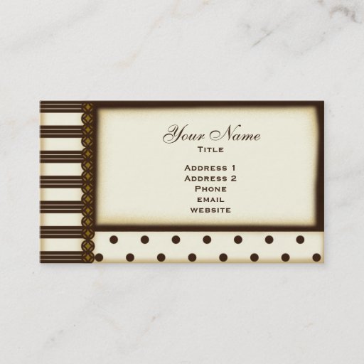 Customizable Vintage Elegance Business Card Templates