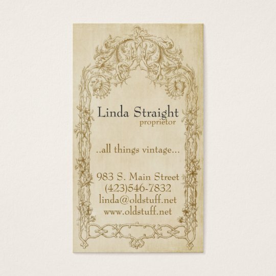 Vintage Elegance Business Card