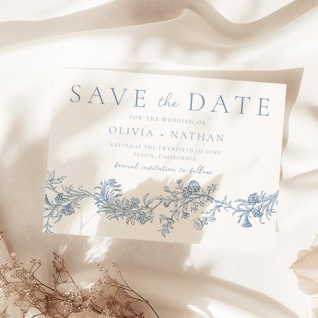 Vintage Elegance: Classic Floral Wedding Save The Date (Creator Uploaded)