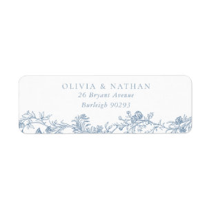 Vintage Elegance: Classic Wedding Return Address Label