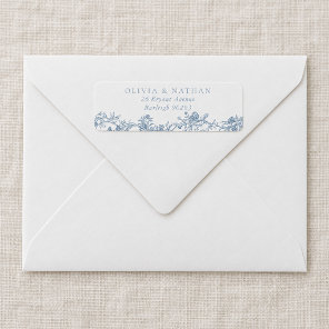 Vintage Elegance: Classic Wedding Return Address Label