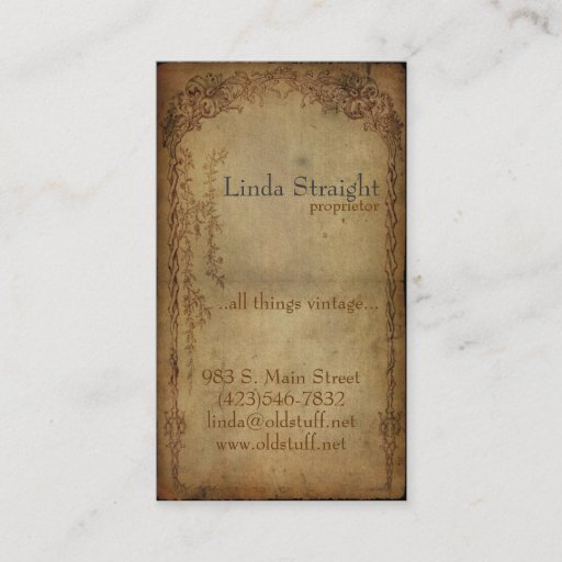 Customizable Vintage Elegance Dark Business Card Templates