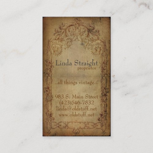 Vintage Elegance Dark Business Card Templates