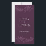 Vintage Elegance Plum Wedding Ceremony Program<br><div class="desc">Vintage Elegance Plum Wedding Ceremony Program
See matching collection in our store. One of our most popular wedding collections.</div>