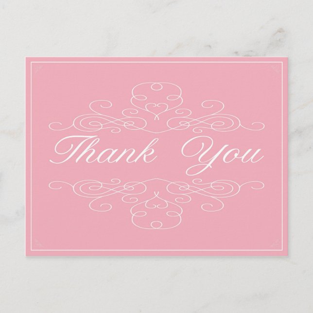 Vintage Elegance | Thank You Postcard (Front)