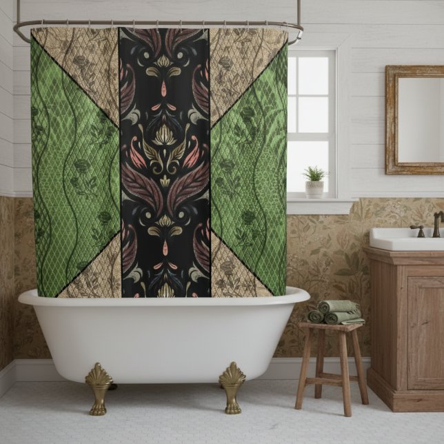 Vintage Elegance Unveiled: Renaissance Delight Shower Curtain (Creator Uploaded)