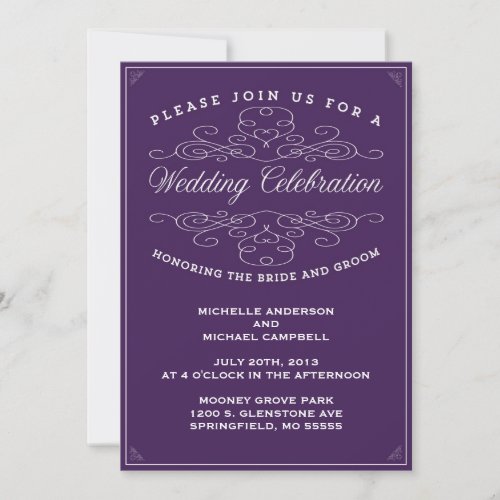 VINTAGE ELEGANCE | WEDDING INVITATION