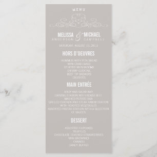 VINTAGE ELEGANCE   WEDDING MENU