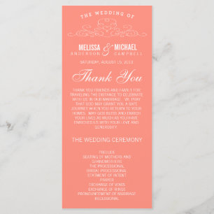 VINTAGE ELEGANCE   WEDDING PROGRAM