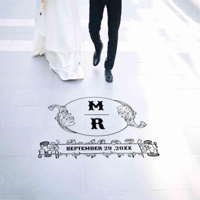 Vintage Elegance With Wedding Dance Floor Decals (Wedding)