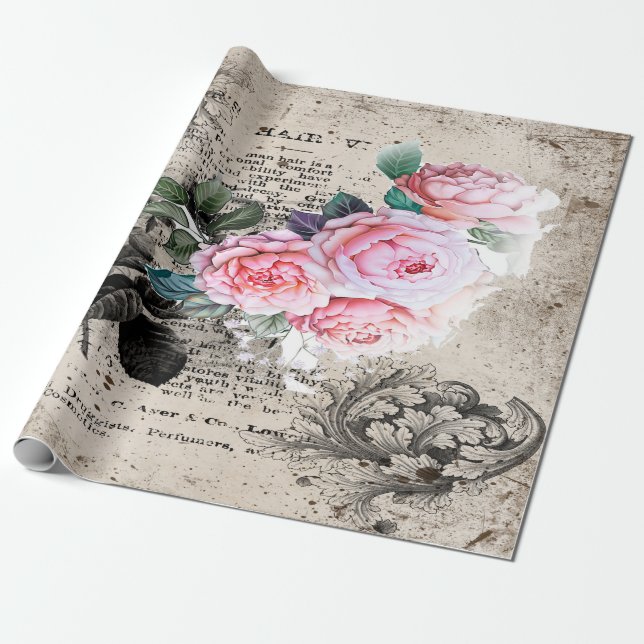 vintage elegance wrapping paper (Unrolled)