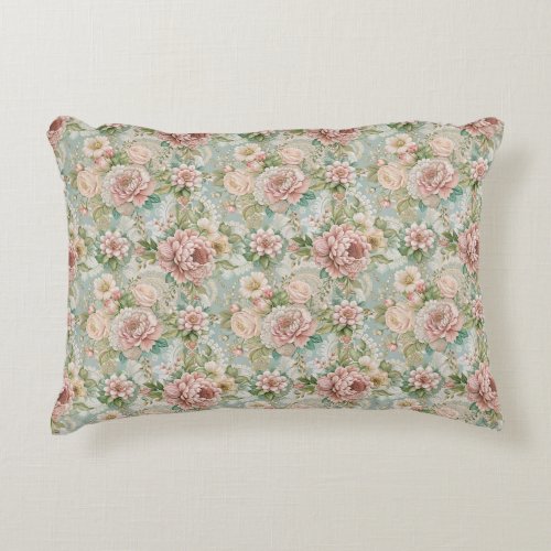 Vintage Elegant Bridal Shower Accent Pillow