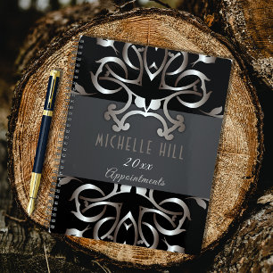 Vintage Elegant Bronze Baroque Appointment Book Planner