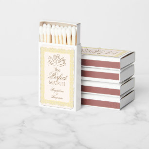Vintage Elegant Butter Yellow & Ivory Lace Swans Matchboxes