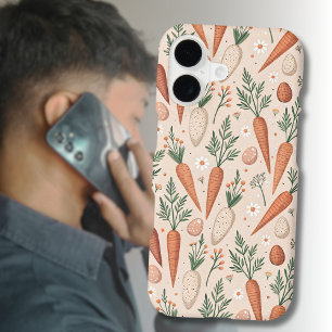 Vintage Elegant Carrots with Blossoms and Tiny Egg iPhone 17 Case