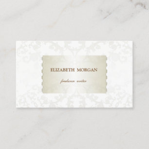 Vintage Elegant,Chic,Lace Business Card