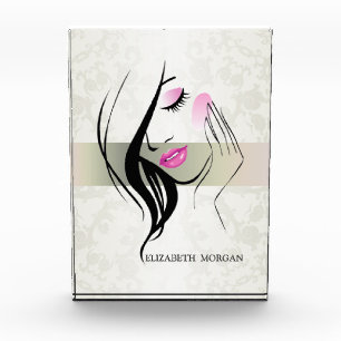 Vintage Elegant,Chic,Lace,Girl Silhouette   Acrylic Award