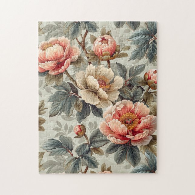 Vintage elegant floral jigsaw puzzle (Vertical)