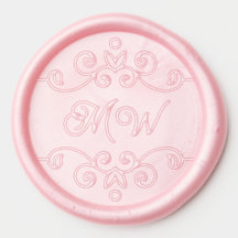 Vintage Elegant Flourish Monogram Classy Wedding