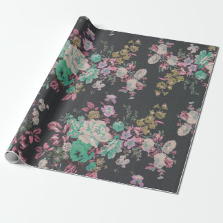 wrapping paper floral elegant theme flowers pattern