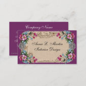 Vintage Elegant French Country  Business Cards (Front/Back)