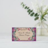 Vintage Elegant French Country  Business Cards (Standing Front)