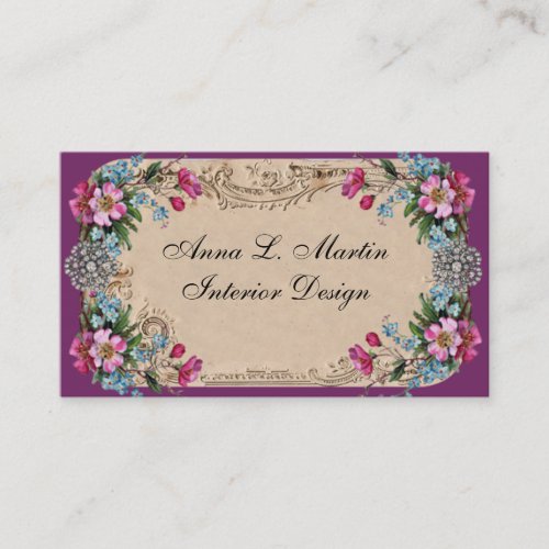 Vintage Elegant French Country  Business Cards