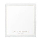 Vintage Elegant Gray Lattice Pattern Notepad
