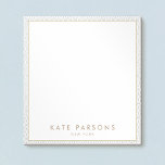Vintage Elegant Gray Lattice Pattern Notepad<br><div class="desc">Gray and white lattice pattern background..  For additional matching marketing materials,  custom design or
logo inquiry,  please contact me at maurareed.designs@gmail.com and I will reply within 24 hours.
For shipping,  card stock inquires and pricing contact Zazzle directly.</div>
