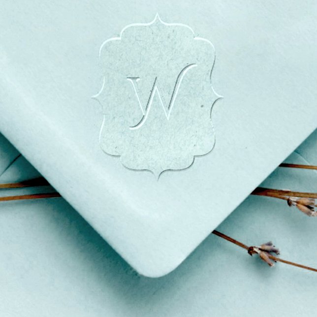 Vintage Elegant Heraldic Monogram Initial Frame Embosser (Creator Uploaded)