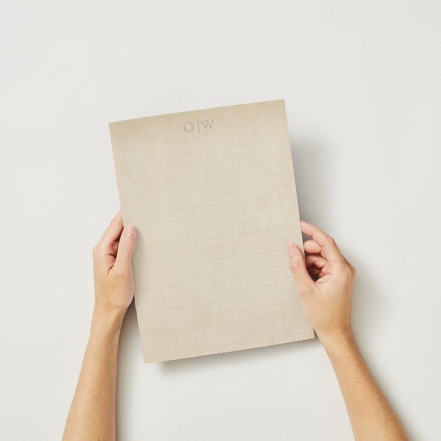 Vintage Elegant Initial Lined Old Paper (Creator Uploaded)