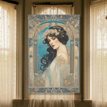 Vintage Elegant Lady Art Nouveau Gold Ephemera Tissue Paper by VintageWeddings at Zazzle