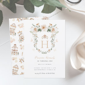 Vintage Elegant | Little Princess Birthday Party Invitation