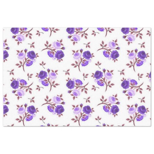 Vintage Elegant Modern Floral Tissue Paper