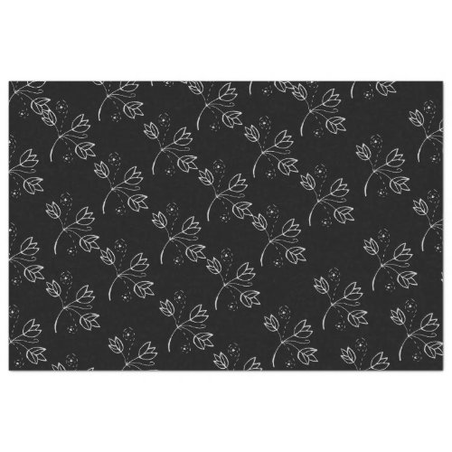 Vintage Elegant Modern Floral Tissue Paper