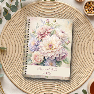 Vintage Elegant Pastel Flowers  Planner