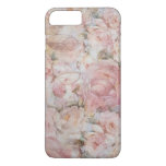 Vintage Elegant Pink Collage Floral Typography Iphone 8 Plus/7 Plus Case at Zazzle