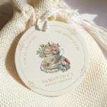 Vintage Elegant Tea Party Bridal Shower Favor Tags<br><div class="desc">Vintage Elegant Tea Party Bridal Shower Favor Tags Transport your guests to an era of timeless elegance with this Vintage Elegant Tea Party Bridal Shower Collection. Adorned with delicate floral motifs and ornate typography, this theme sets the stage for a sophisticated affair. Crafted with attention to detail, its vintage charm...</div>