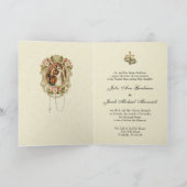 Vintage Elegant Traditional Catholic Wedding Invitation (Inside)