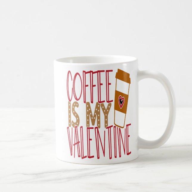 Vintage Elegant Valentine Love Coffee Mug (Right)